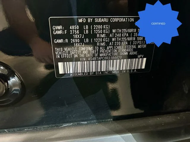 Used 2024 Black Subaru Touring image 45