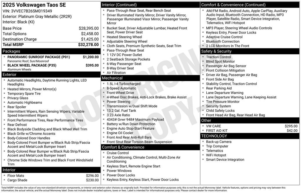 2025 Volkswagen Taos SE - Photo 27