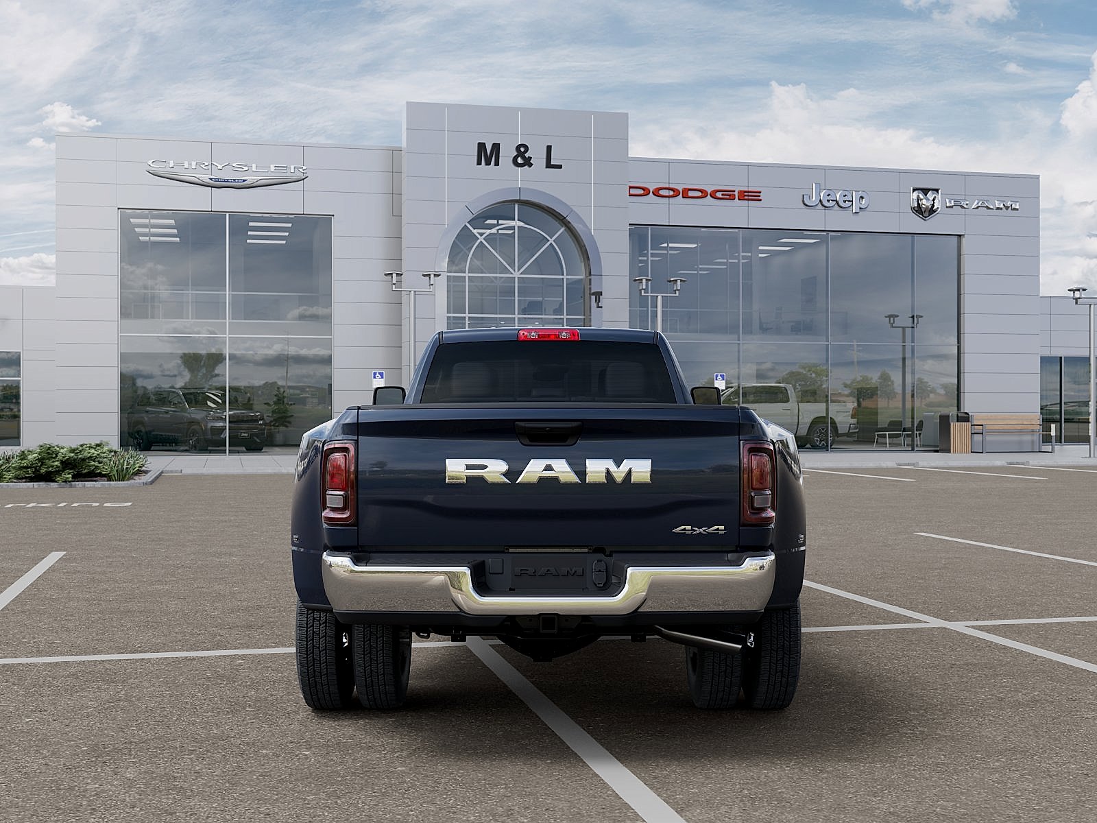 New 2026 Forged Blue Metallic Exterior Paint RAM Tradesman Crew Cab 4x4 8