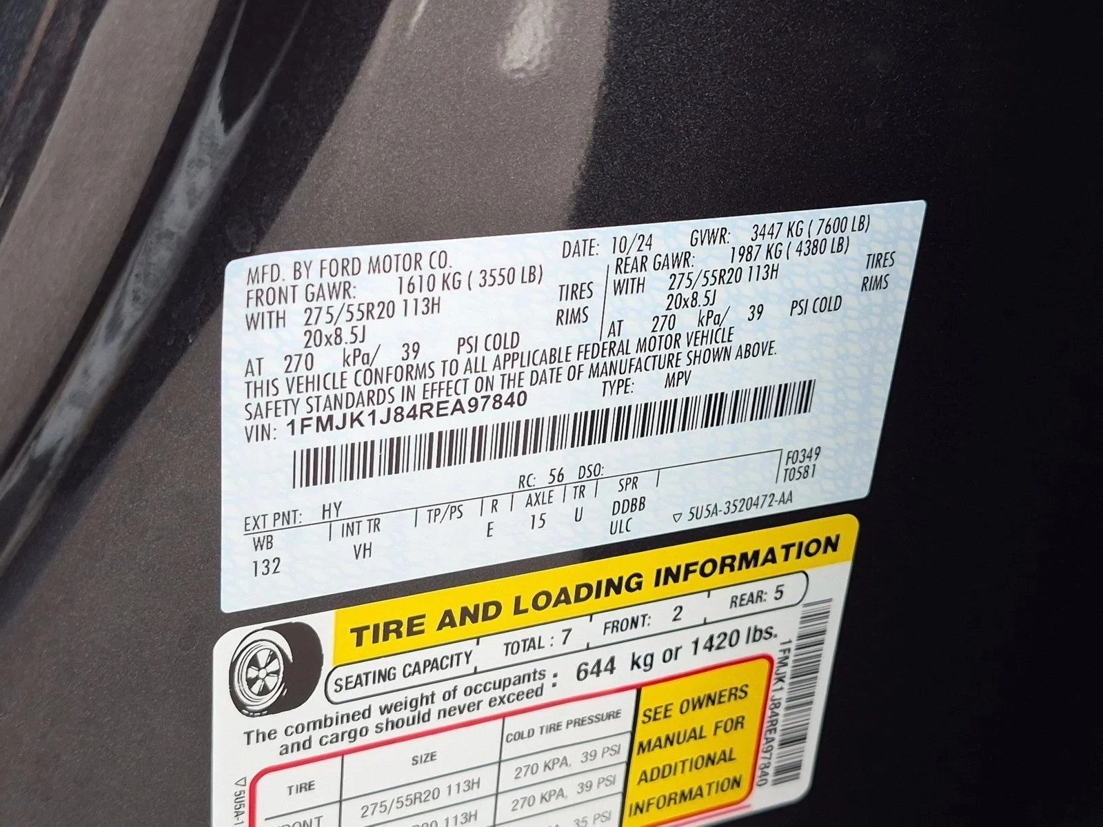 Used 2024 Dark Matter Gray Metallic Ford XLT image 28