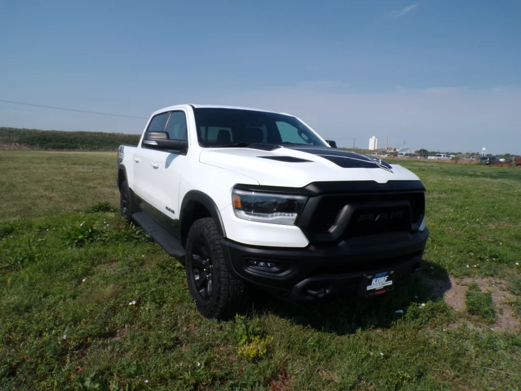 Used 2021 Bright White Clearcoat Ram Rebel image 3
