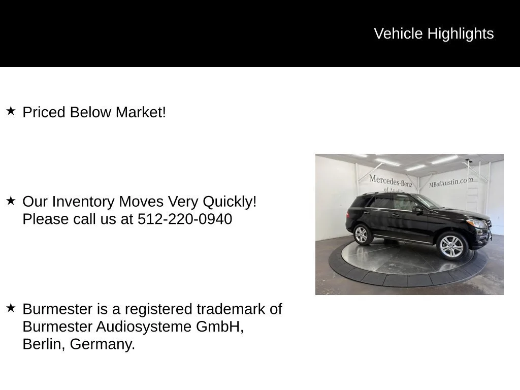 Used 2013 Black Mercedes-Benz ML 350 image 6