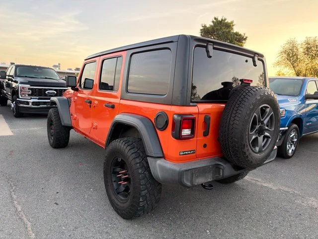Used 2018 Orange Jeep Unlimited Sport S image 5