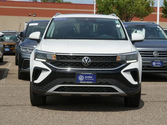 Certified 2023 Volkswagen Taos SE with VIN 3VVVX7B25PM372841 for sale in Inver Grove Heights, Minnesota