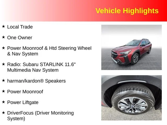 Used 2024 Red Subaru Limited image 3