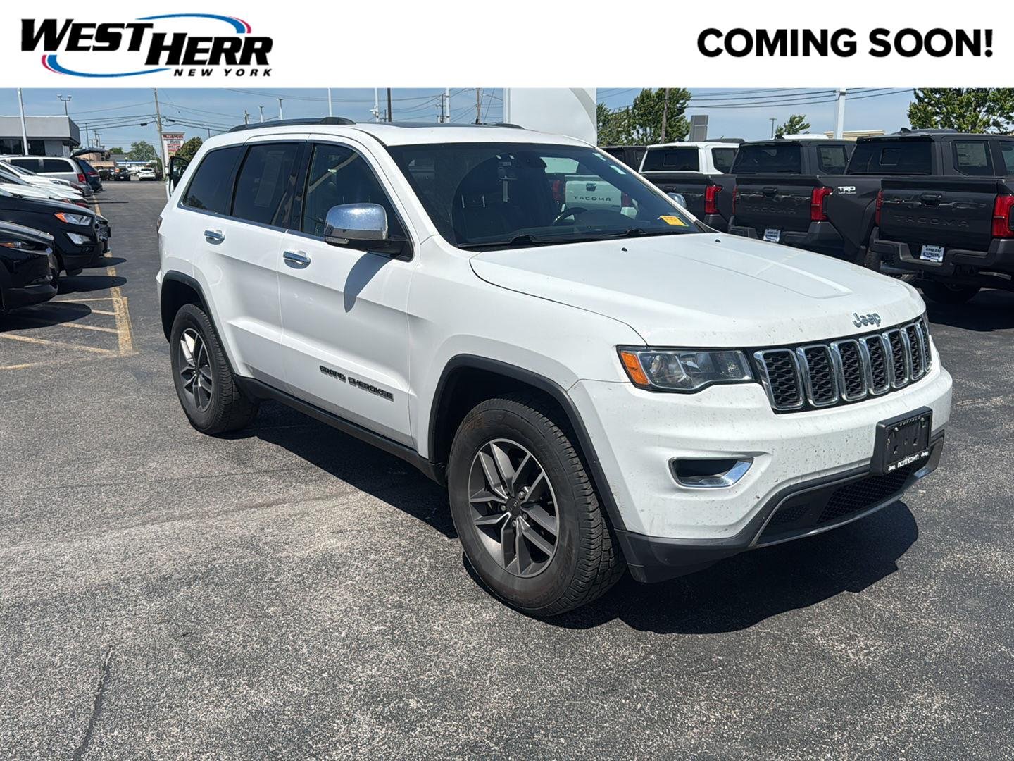 Used 2020 Bright White Clearcoat Jeep Limited image 1