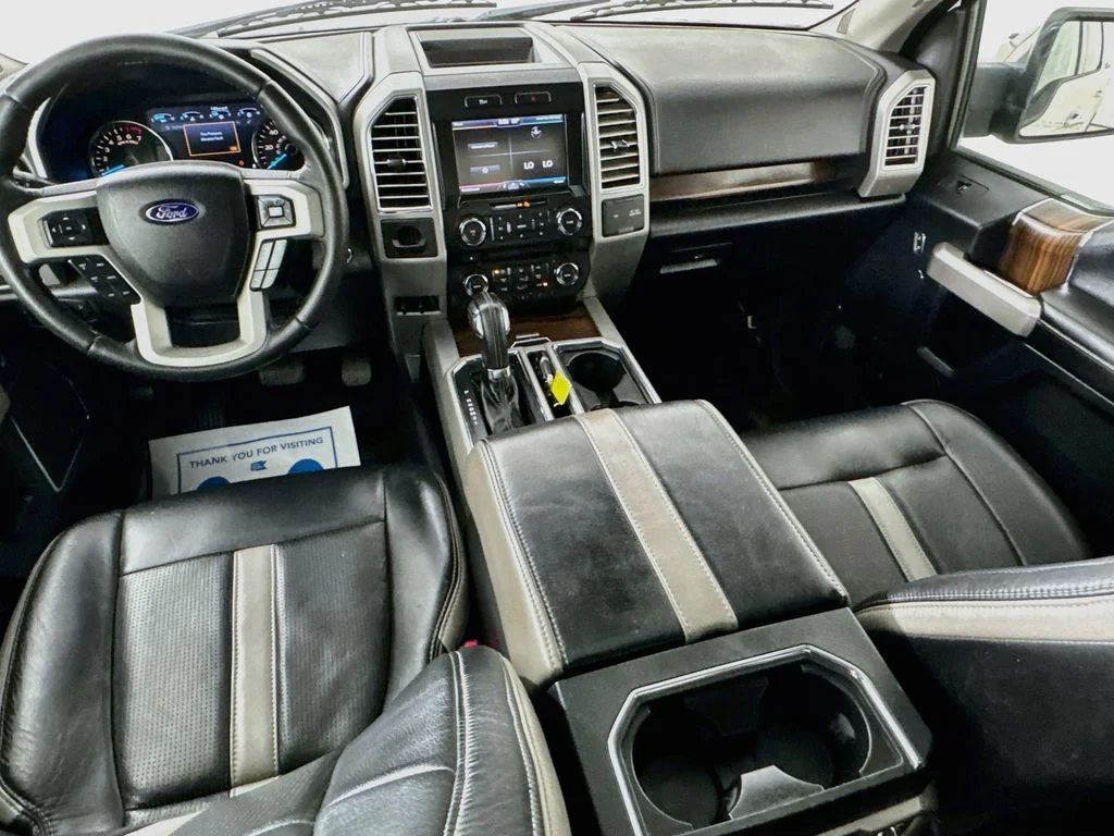 Used 2015 White Platinum Clearcoat Metallic Ford Lariat image 27
