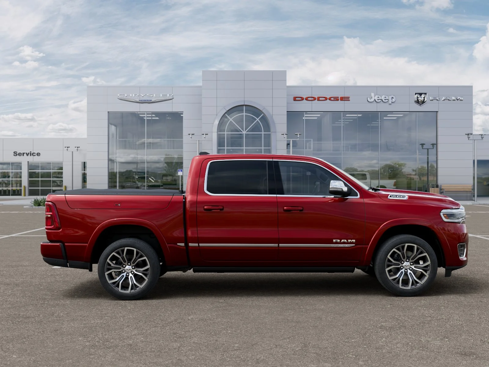 New 2026 Molten Red Pearl-Coat Exterior Paint RAM Tungsten image 44