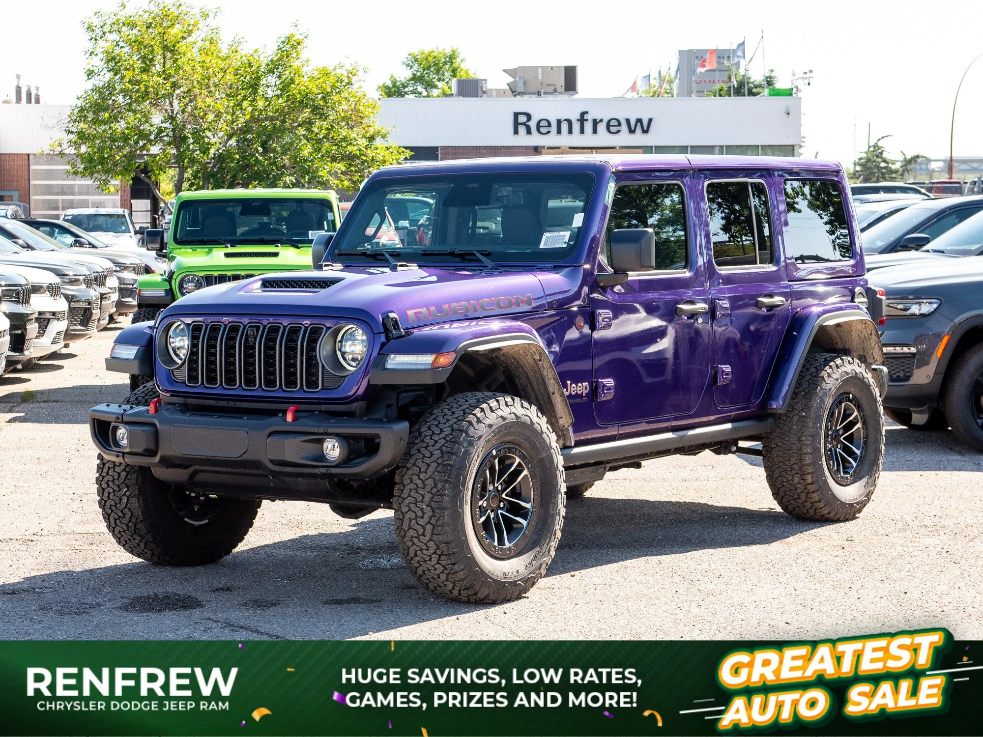 New 2026 reign Jeep Rubicon X* 4 Door 4x4, 35 Inch Tires, Steel Bumpers, Nappa Leather image 1