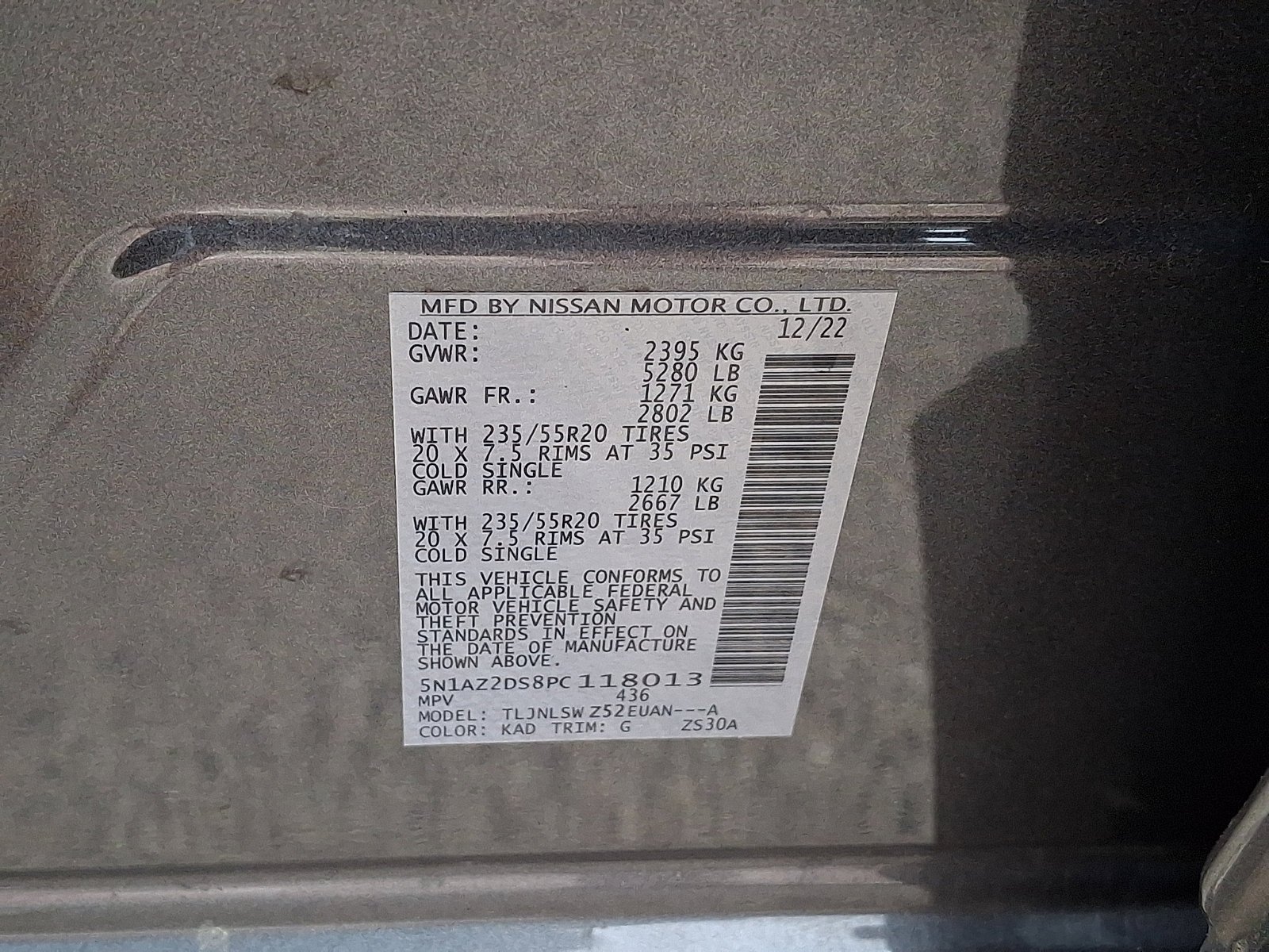 Used 2023 Gun Metallic Nissan Platinum image 26