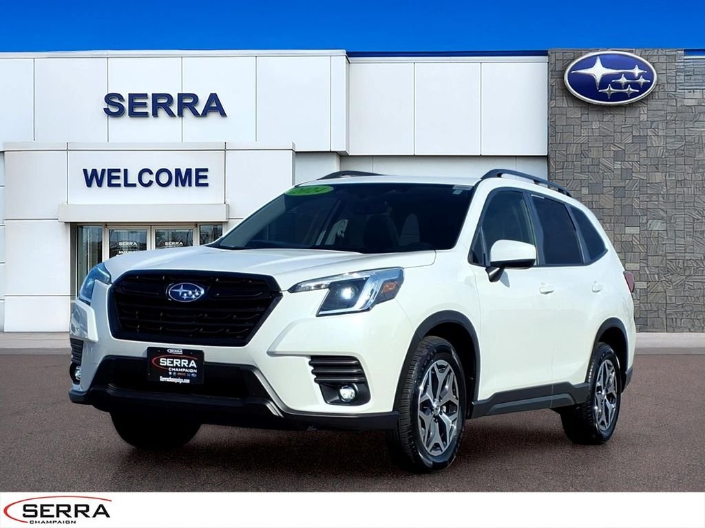 Used 2024 Crystal White Pearl Subaru Premium image 1