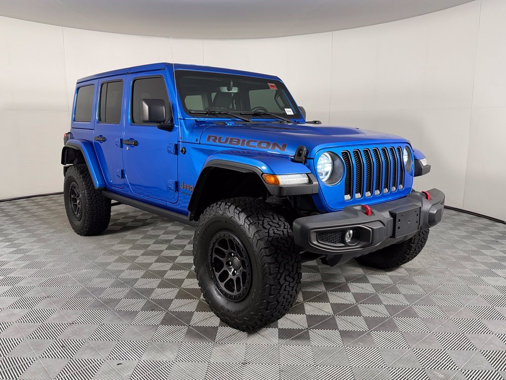 Used 2022 Blue Jeep Unlimited Rubicon image 5