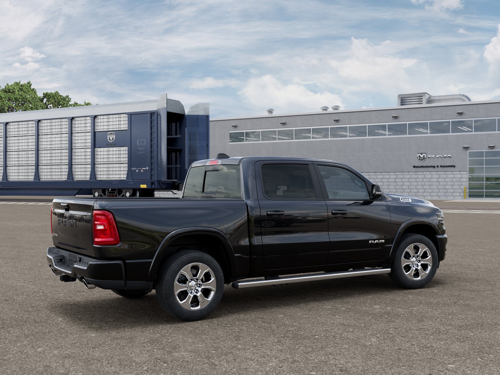 New 2026 Diamond Black Crystal Pearl-Coat Exterior Paint RAM BIG HORN image 2