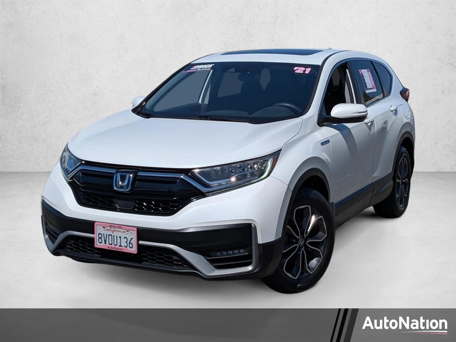 Used 2021 Platinum White Pearl Honda EX image 1