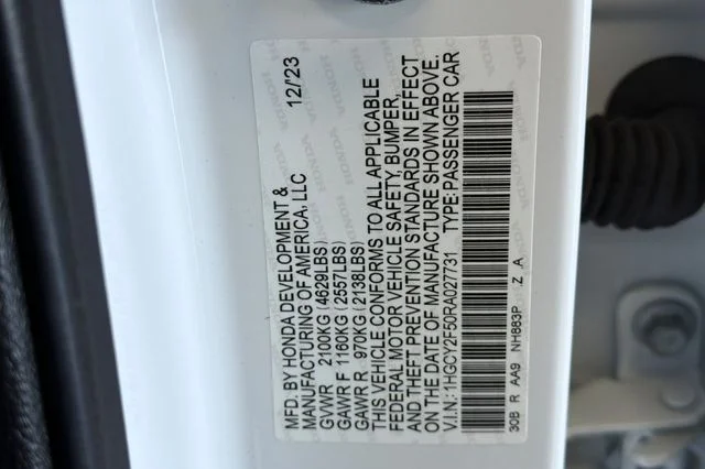 Certified Used 2024 Platinum White Pearl Honda Sport image 31