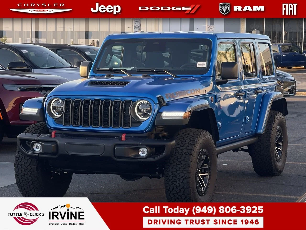 New 2026 Hydro Blue Pearl-Coat Exterior Paint Jeep Rubicon X image 9