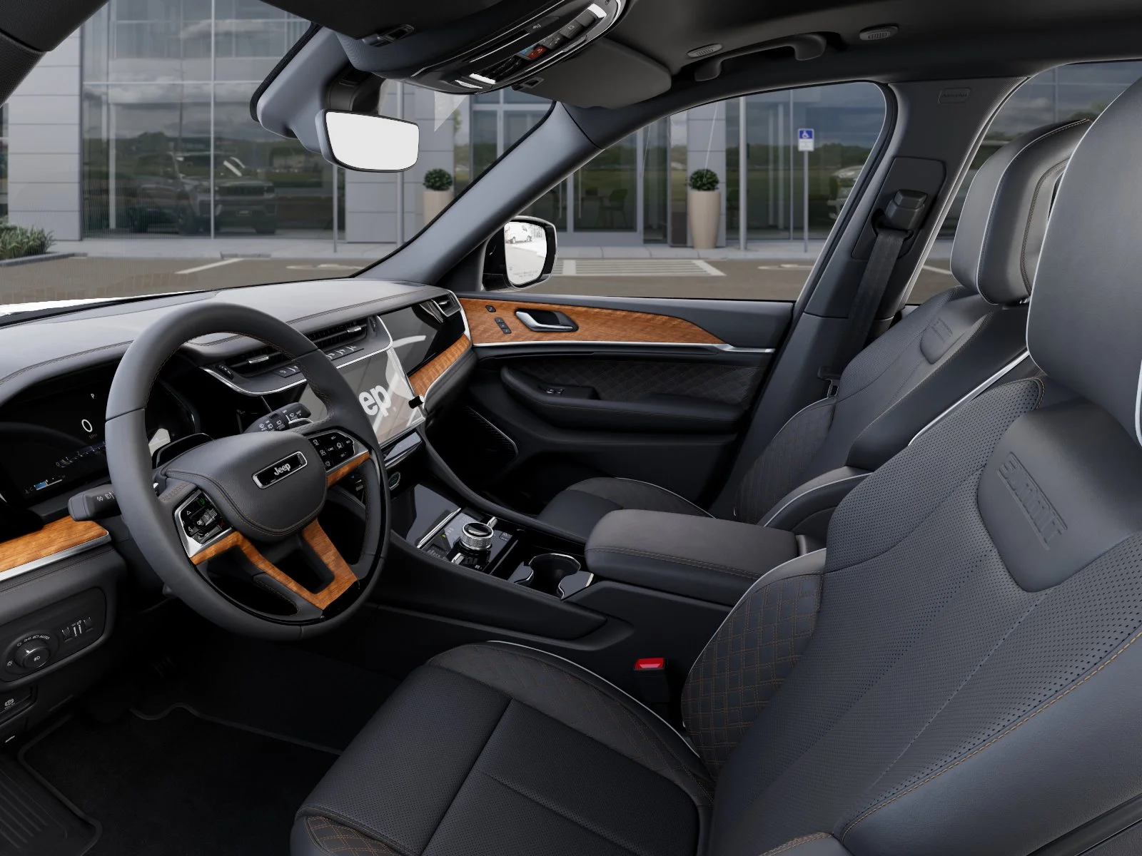 New 2026 Diamond Black Crystal Pearl-Coat Exterior Paint Jeep Summit image 48