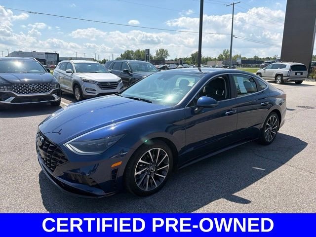 Certified Used 2021 Blue Hyundai Limited image 8