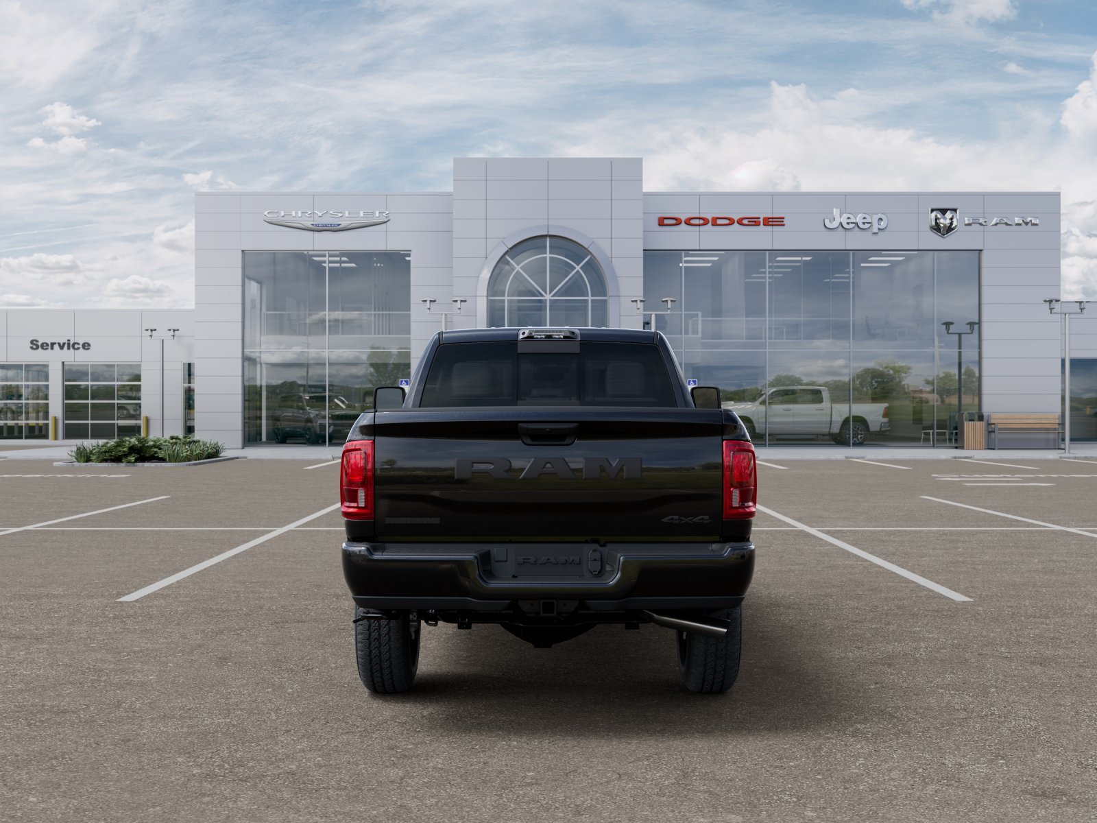 New 2026 Diamond Black Crystal Pearl-Coat Exterior Paint RAM Big Horn image 37