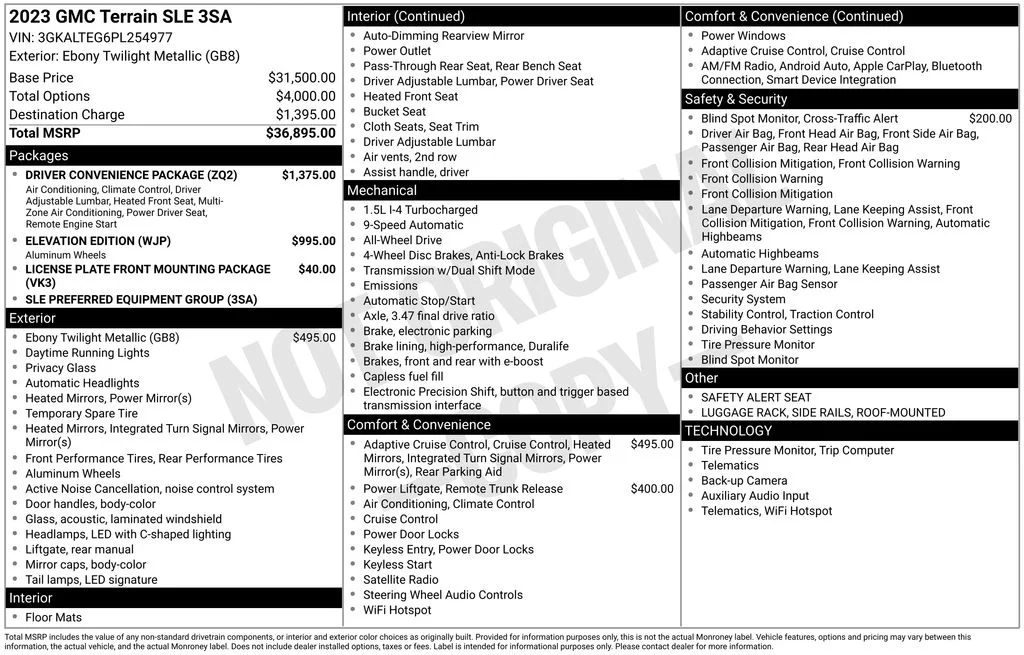 Used 2023 Black GMC SLE image 17