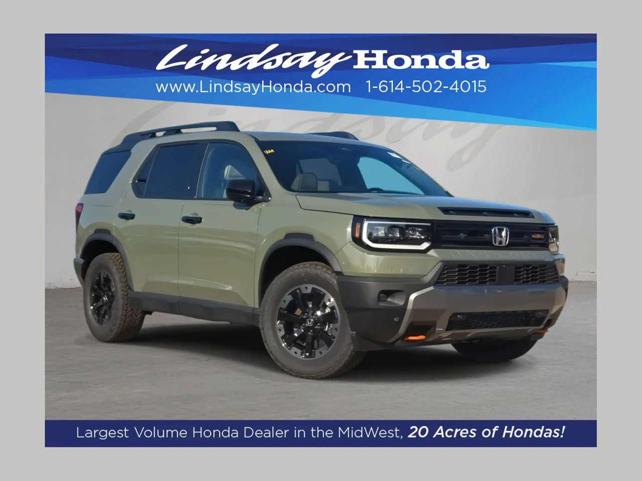 New 2026 Ash Green Metallic Honda TrailSport Elite image 1