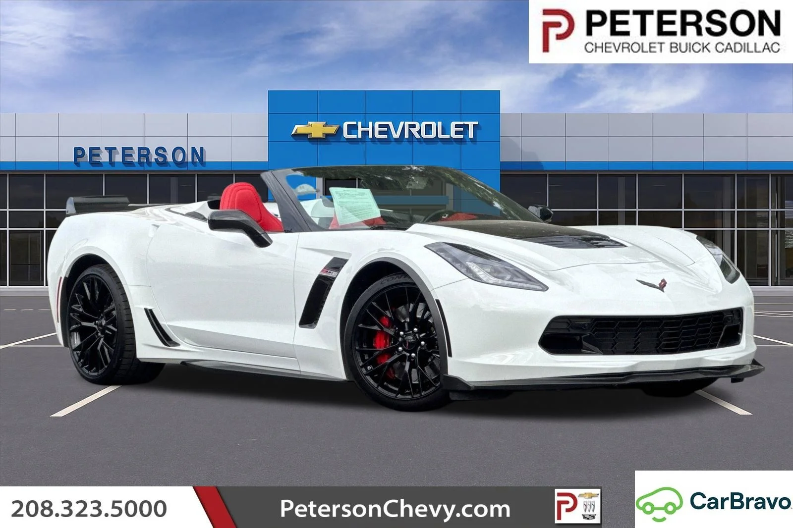 Certified Used 2019 White Chevrolet Z06 image 1