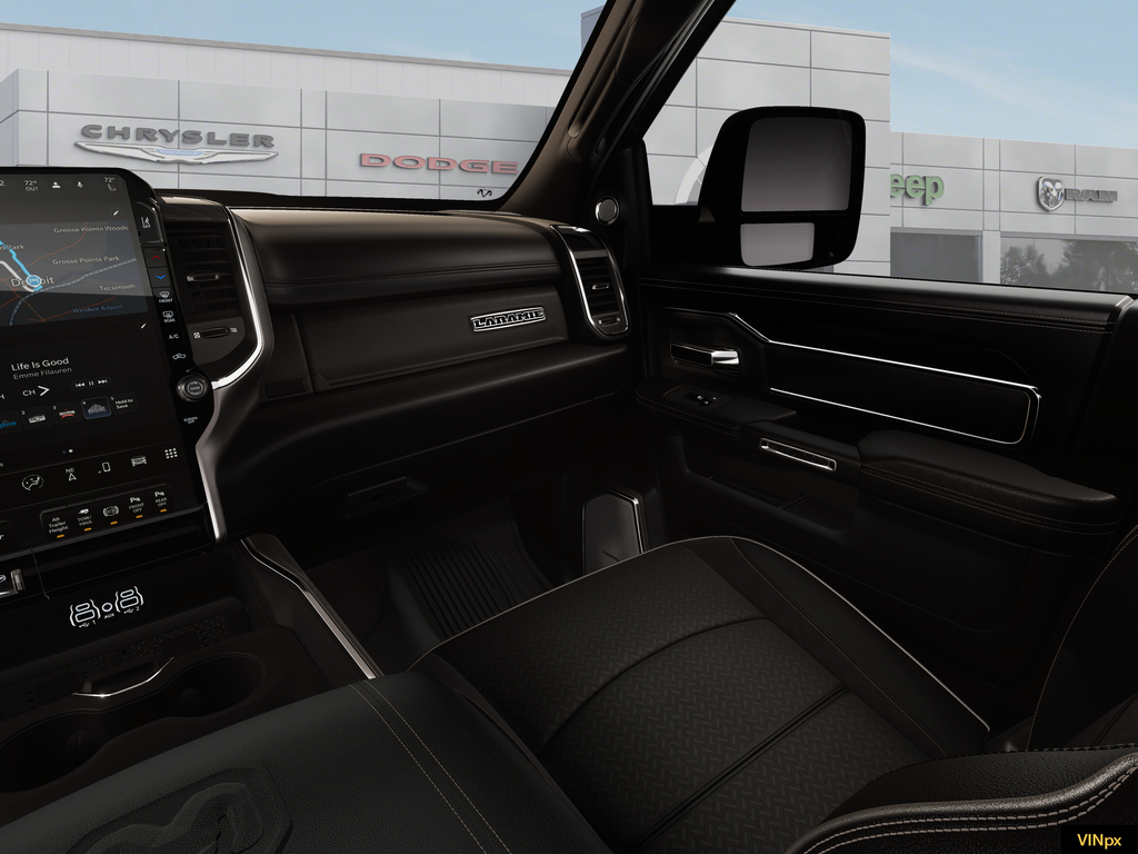 New 2026 Diamond Black Crystal Pearl-Coat Exterior Paint RAM Laramie image 19