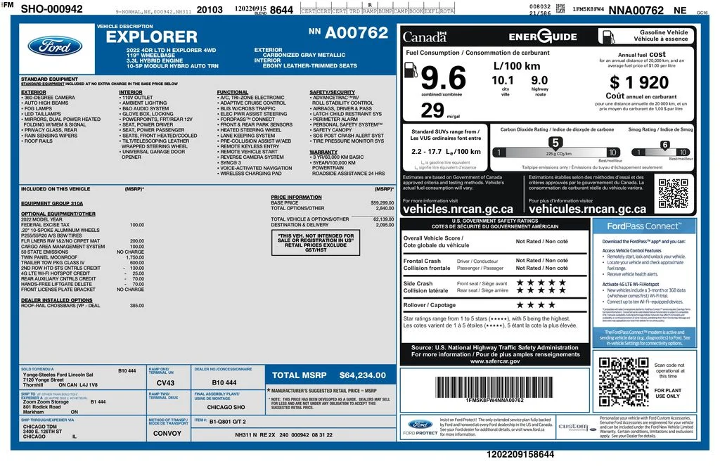 Certified Used 2022 Gray Ford Limited image 2