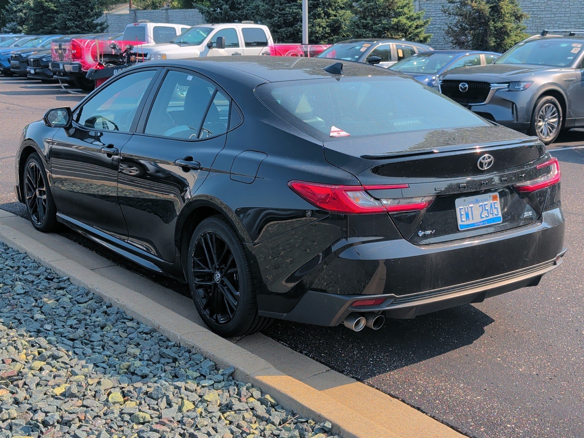 Used 2025 MIDNIGHT BLACK Toyota SE image 3