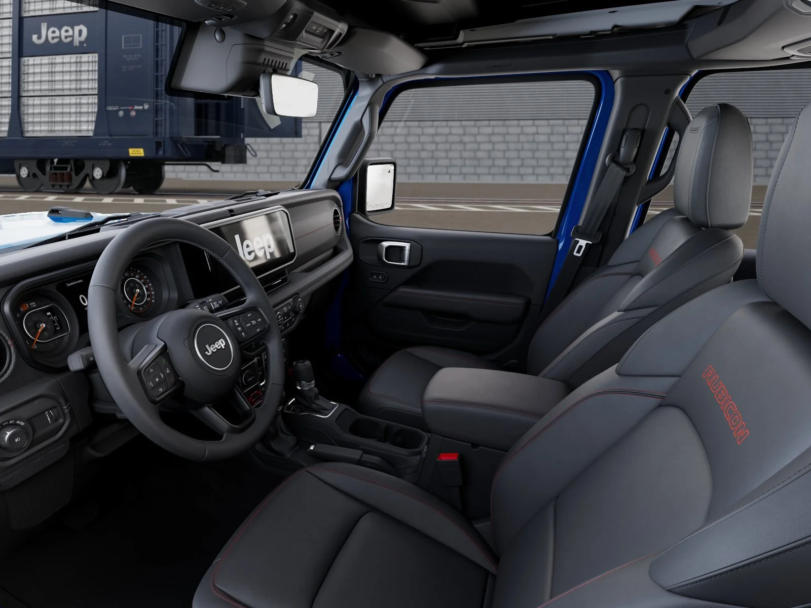 New 2026 Hydro Blue Pearl-Coat Exterior Paint Jeep Rubicon X image 24