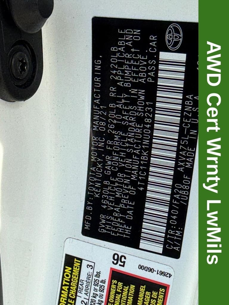 Certified Used 2022 White Toyota LE image 31