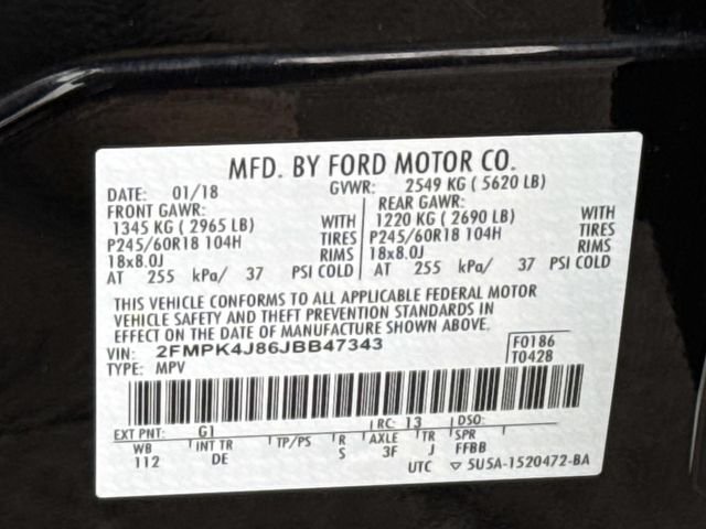 Used 2018 Black Ford SEL image 30