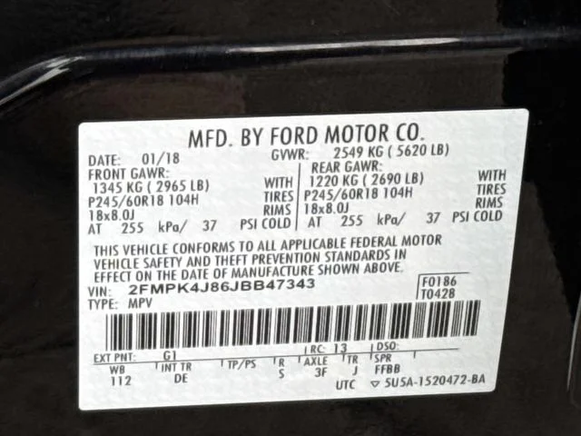 Used 2018 Black Ford SEL image 30