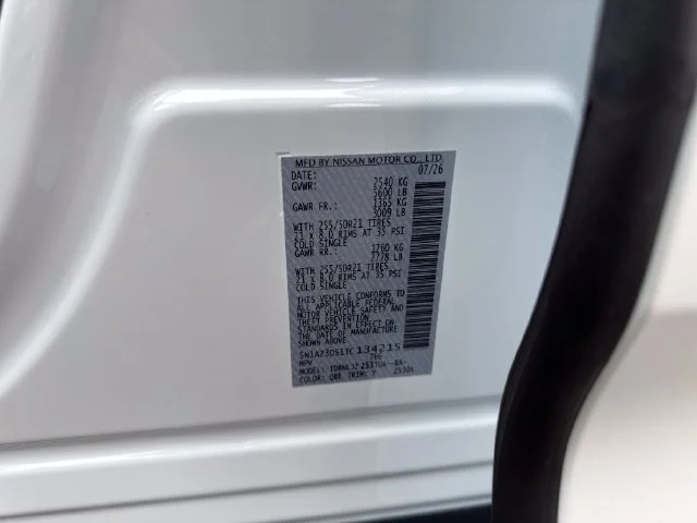 New 2026 Everest White Pearl Tricoat Nissan Platinum image 16