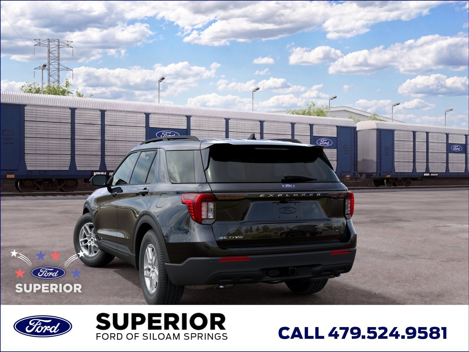 New 2027 Agate Black Metallic Ford Active image 8