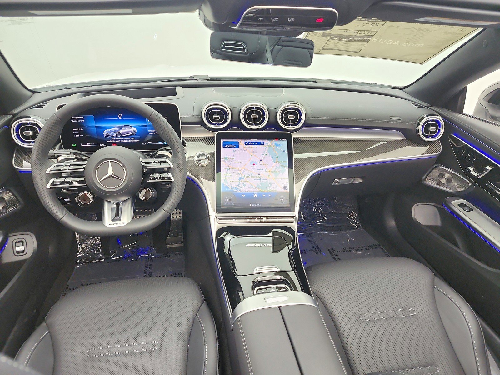 New 2026 MANUFAKTUR Moonlight White Metallic Mercedes-Benz AMG® CLE 53 4MATIC+ Cabriolet image 36