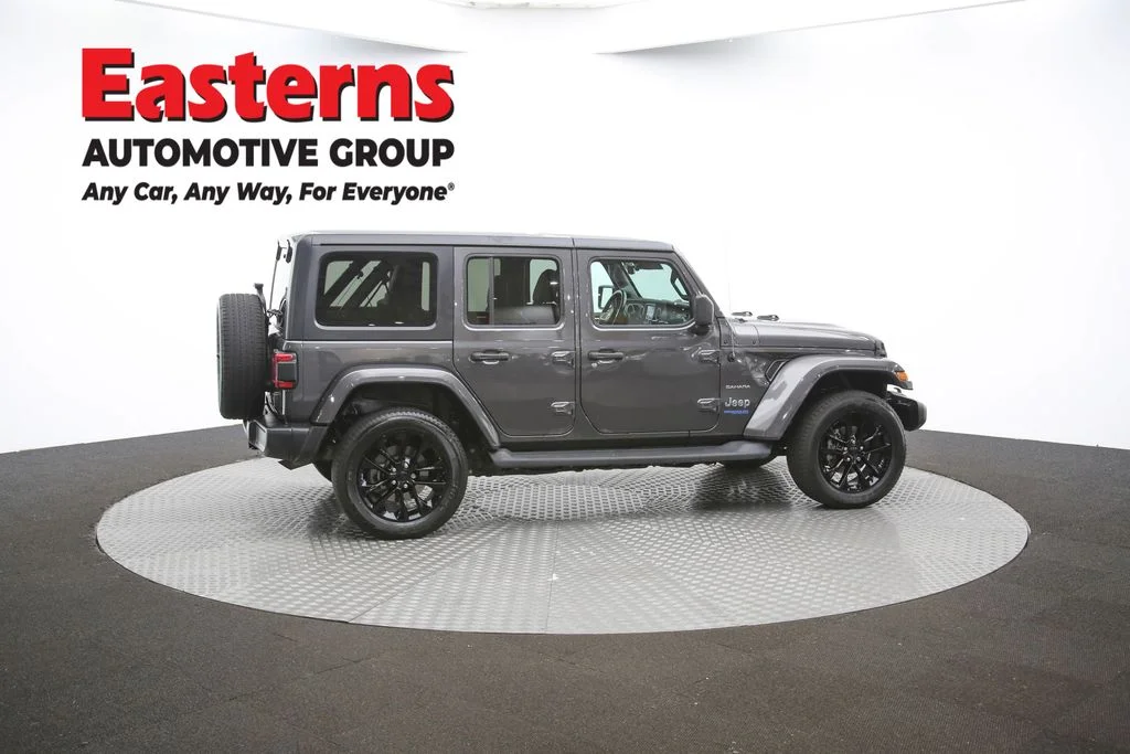 Used 2021 Gray Jeep Unlimited Sahara 4xe image 44