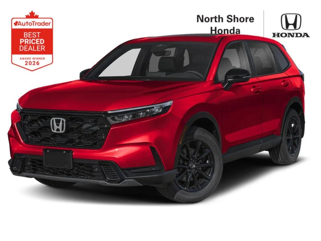 New 2026 Radiant Red Metallic Honda EX-L HYBRID Comfort and efficiency — beautifully c image 1