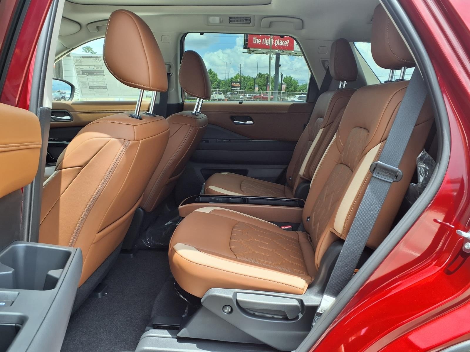 2026 Nissan Pathfinder Platinum Red at Robbins Nissan