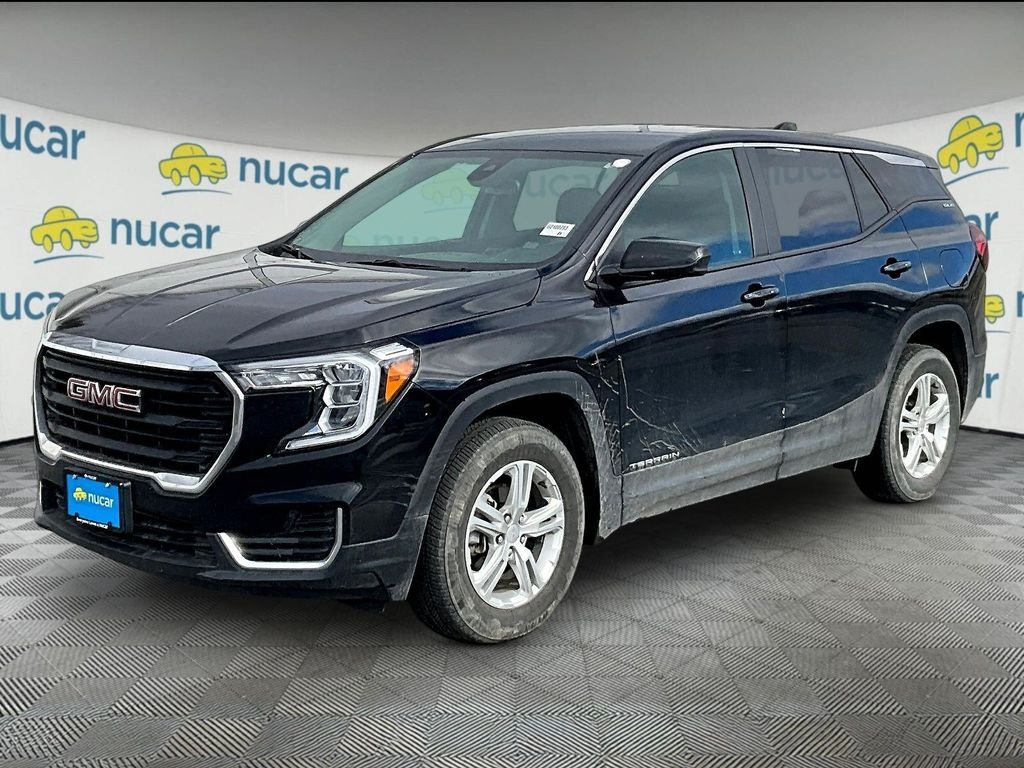 Used 2024 Ebony Twilight Metallic GMC SLE image 3