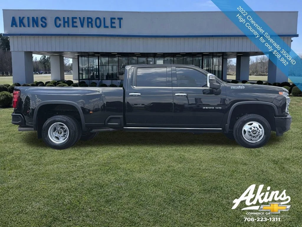 Used 2022 Black Chevrolet High Country DRW image 8