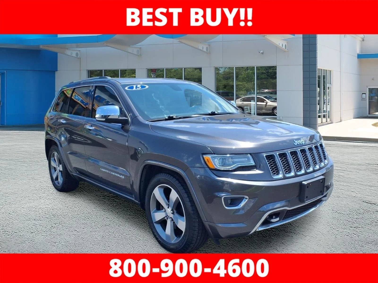 Used 2015 Gray Jeep Overland image 1