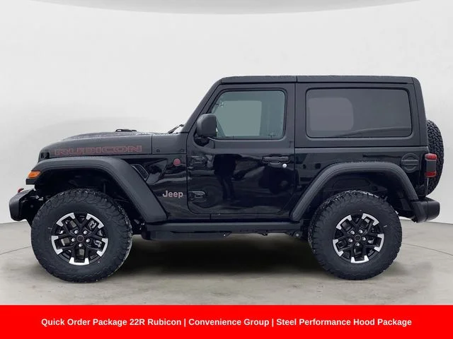 New 2026 Black Clearcoat Jeep 2-DOOR RUBICON image 2