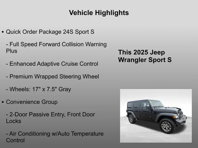 2025 Jeep Wrangler 4-Door Sport S - Photo 34
