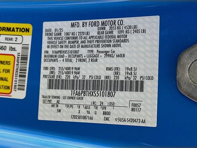 Certified Used 2025 Blue Ford EcoBoost Premium image 24