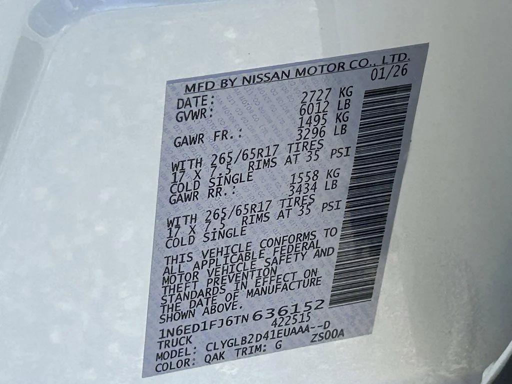 New 2026 Glacier White Nissan SV image 20