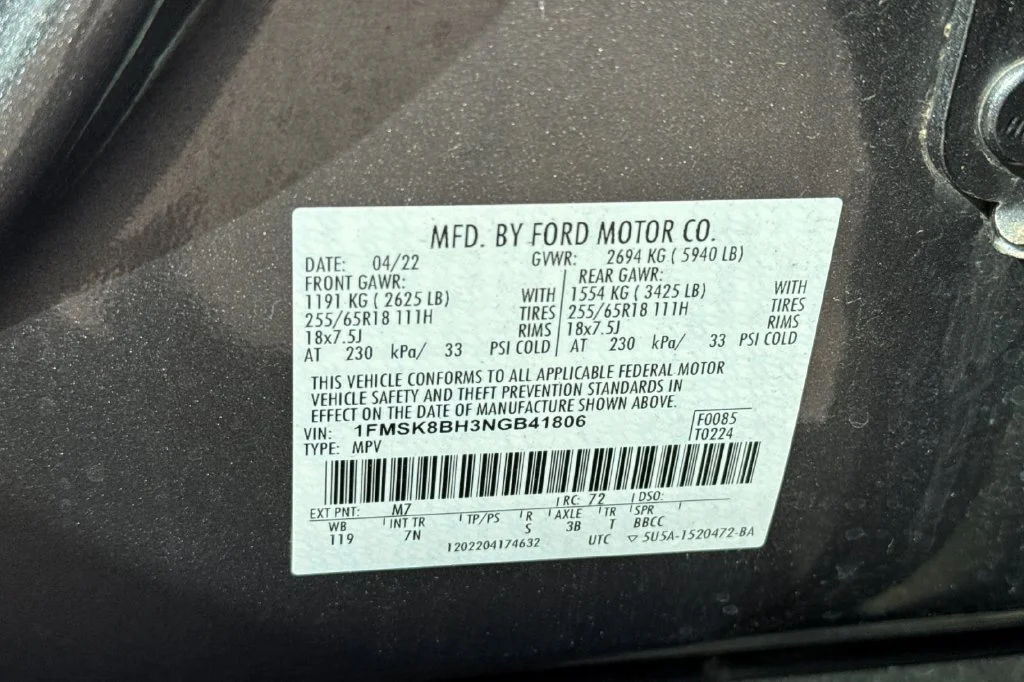 Used 2022 Carbonized Gray Metallic Ford Base image 36