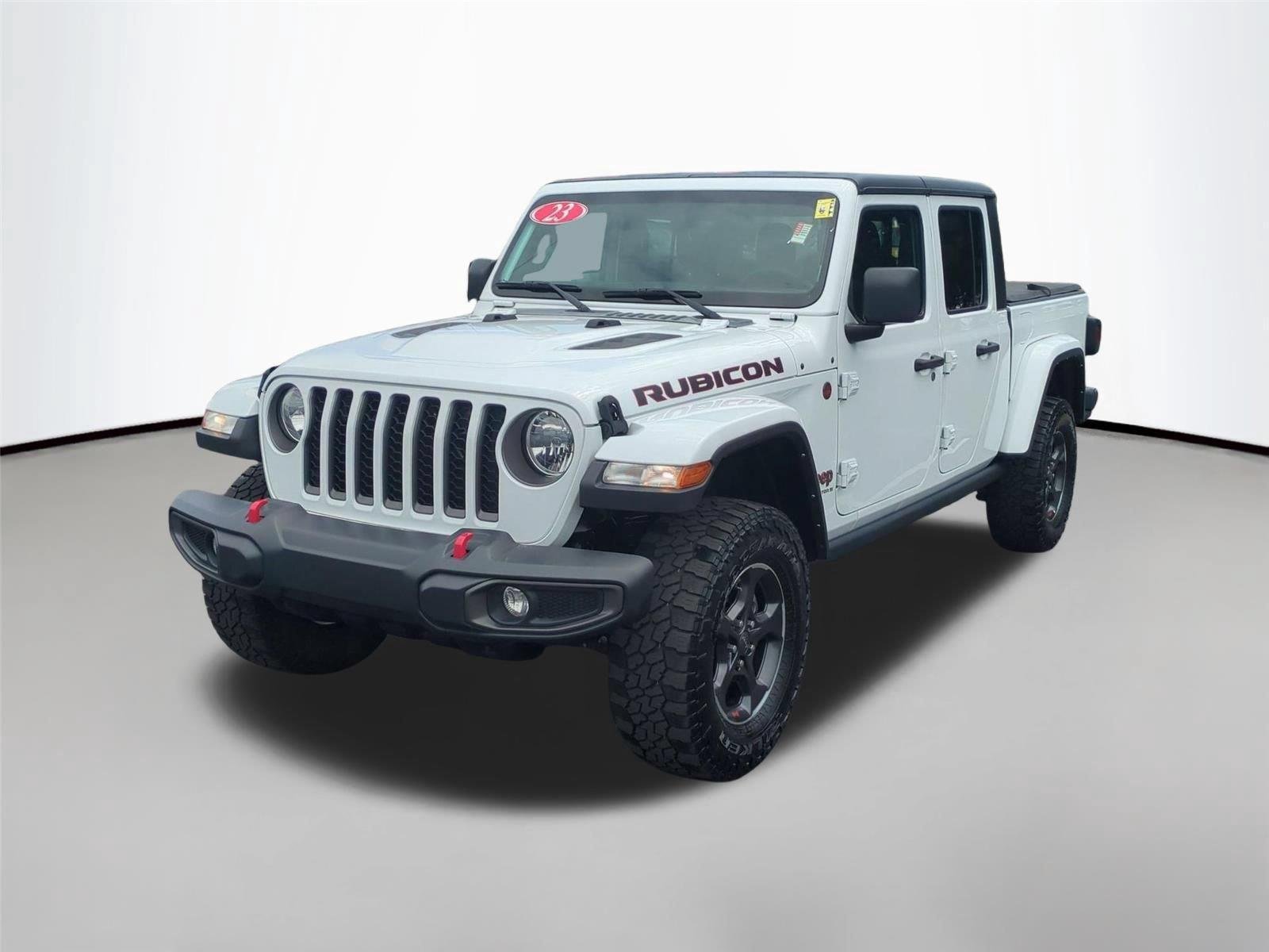 Used 2023 Bright White Clearcoat Jeep Rubicon image 1