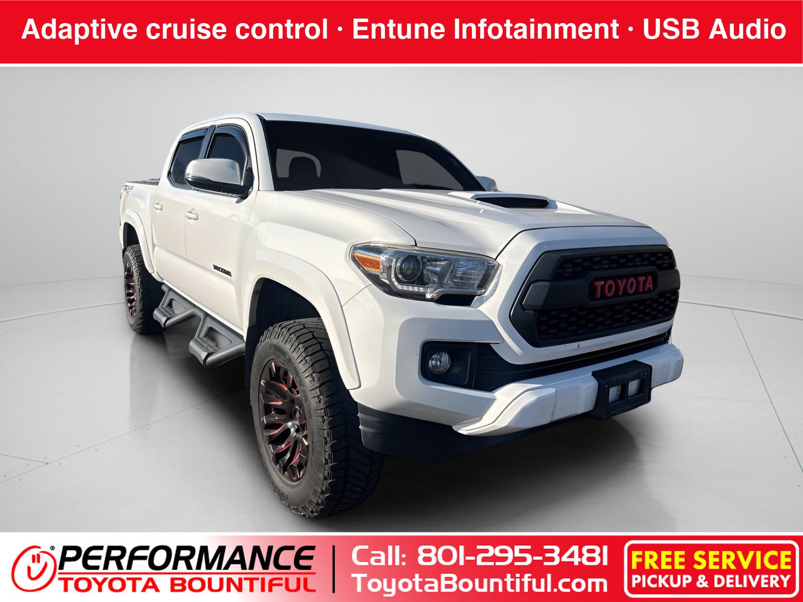 Used 2018 Super White Toyota TRD Sport image 1
