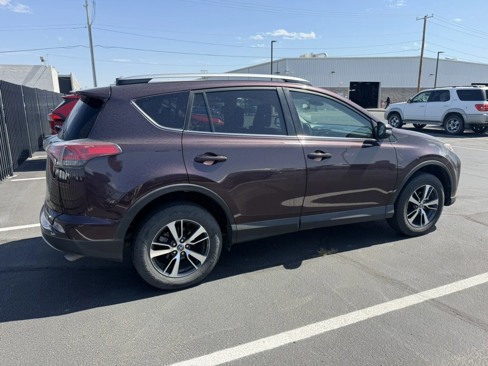 Used 2018 Black Currant Metallic Toyota XLE image 2
